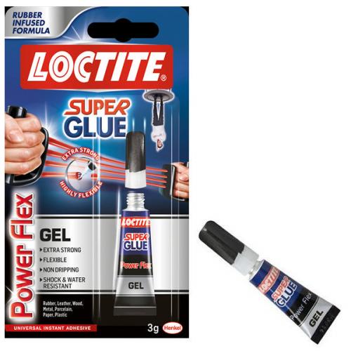 LOCTITE Super Glue POWER GEL FLEX MINI TRIO Flexible Adhesive 3x1g Tubes  5010305060987